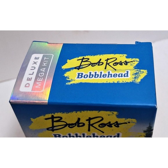 2017 RUNNING PRESS BOB ROSS MINI BOBBLE HEAD WITH SOUND NEW IN BOX - Picture 4 of 4